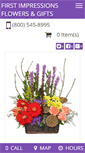 Mobile Screenshot of firstimpressionsflowers.net