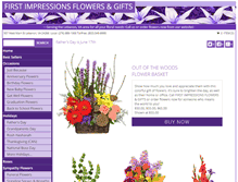 Tablet Screenshot of firstimpressionsflowers.net